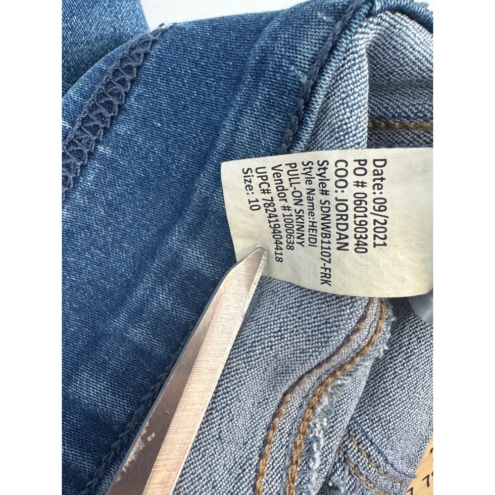 Nine West Heidi Pull-On Skinny Jeans Womens 10 Blue Medium Wash SDNWB1107-FRK - Picture 6 of 13